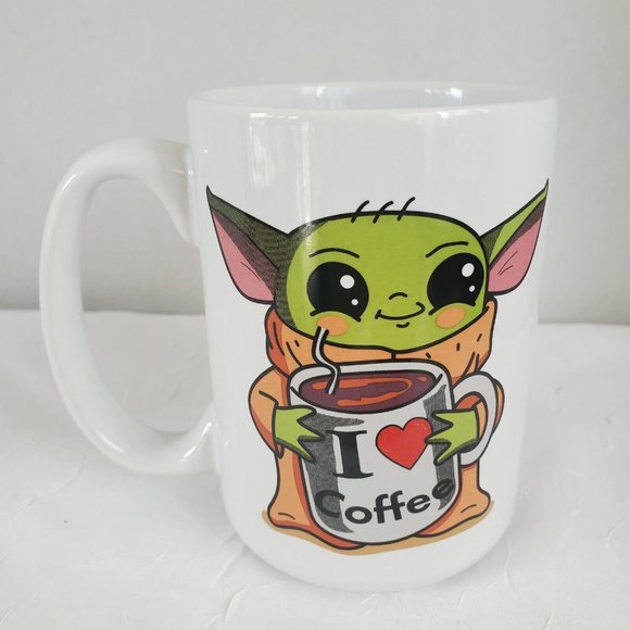 "Yoda Best Ever , Love You I do" Coffee Mug Cup Star Wars Grogu - Picture 12 of 12